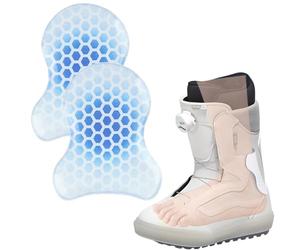Lot de 2 coussinets de fixation pour bottes de ski et de snowboard, coussinets autocollants en gel, coussinets réutilisables pour bottes, protège-tibias pour la pression et les ampoules, 0,5 cm