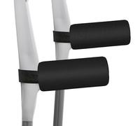 Lot de 2 coussinets de poignée pour béquilles - Avec absorption de la transpiration - Accessoires antidérapants - Pour une marche confortable - Noir