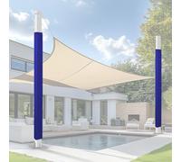 Lot De 2 Coussinets De Protection Pour Poteaux D'extérieur, Pour Voile D'ombrage, Terrasse, Cour, Protection Robuste Contre Les Chocs, Coussin D'impact Pour Poteau De Panier De Basket Toutes Saisons(B