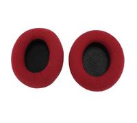 Lot de 2 coussinets de rechange en mousse à mémoire de forme pour casque sans fil Focal Listen - Coussinets en éponge douce avec coutures renforcées - Coussinets confortables pour écouteurs (rouge)