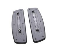 Lot de 2 coussinets de rechange pour accoudoirs de chaise de bureau en TPU résistant à l'usure antidérapant avec trous de montage 24 x 8,5 cm - Support coulissant