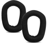 Lot de 2 coussinets de rechange pour casque de jeu sans fil Bluetooth Logitech G435, tissu respirant et mousse, noir