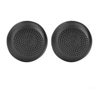Lot de 2 coussinets de rechange pour casque Logitech Zone - En cuir protéiné - En mousse à mémoire de forme - Noir - Isolation du bruit - Pour casque filaire - Accessoires doux et confortables