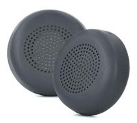 Lot de 2 coussinets de rechange pour casque Logitech Zone Wireless Plus, coussinets en nylon PU avec isolation phonique, housses confortables pour les jeux, le bureau, les voyages, noir et gris