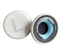 Lot de 2 coussinets de rechange pour casque sans fil JLab Go Lux en cuir protéiné doux (blanc crème)