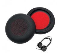 Lot de 2 coussinets de rechange pour Plantronics Voyager Focus B825/1&2 UC | Coussinets d'oreille pour Blackwire 5200/C5200/5210/C5210/C5220/7225 en cuir protéiné souple pour bureau et domicile