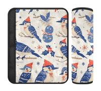 Lot de 2 coussinets de sangle pour berline, avion, camion, 25,4 x 19,6 cm - Bleu foncé