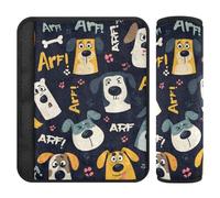 Lot de 2 coussinets d'épaule colorés pour ceinture de sécurité pour adultes - Libère le stress sur votre cou et vos épaules - Sac à dos pour ceinture de sécurité