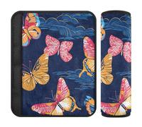 Lot de 2 coussinets d'épaule colorés pour sangles de siège de voiture, libère le stress sur votre cou et vos épaules, housse de ceinture de sécurité pour berline 25,4 x 19,6 cm