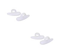 Lot de 2 coussinets d'orteils en silicone pour orteils en forme de marteau - Séparateur de gel - Correcteur temporaire - Protection en cybermétal - Pinces à papier - Pinces à ressort - Pinces à linge