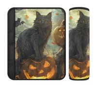 Lot de 2 coussinets doux pour ceinture de sécurité de voiture pour adultes et enfants S Happy Halloween