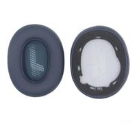 Lot de 2 coussinets en cuir protéiné pour casque Jbl Live 770nc - Housse de coussin de rechange douce et confortable - Couleur grise (bleu)