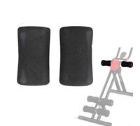Lot de 2 coussinets en mousse haute densité pour extension de jambe et banc de musculation, rouleaux de rechange pour tube de 22 mm à 25 mm de diamètre, coussins noirs pour équipement d'exercice (135