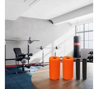 Lot de 2 coussinets en mousse haute densité pour machine d'extension de jambes, banc de musculation et table d'inversion - Compatible avec tubes de 22 à 32 mm, noir/rose rouge/orange (5 (140 mm