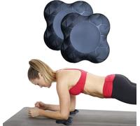 Lot de 2 coussinets pour genou, coude, poignet, yoga, pilates, en mousse PU | 20 x 20 cm, épaisseur 2 cm, rebond instantané, ne se déforme pas, pour yoga et entraînement, réduit la douleur