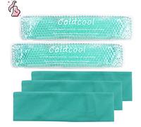Lot de 2 coussinets rafraîchissants réutilisables pour post-partum, pack de glace en gel pour femme enceinte pour soulagement post-partum, poches chaudes et froides pour femme après la grossesse