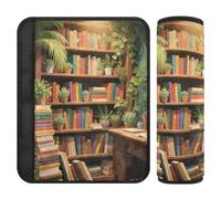 Lot de 2 coussinets souples pour ceinture de sécurité de voiture pour adultes et enfants S Book Nook Art