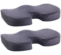Lot de 2 coussins à mémoire de forme pour siège de voiture et bureau [Lescars]