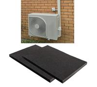 Lot de 2 coussins anti-gouttes pour climatiseur - Housse amovible de fenêtre avec coussinet magnétique pour unités de climatisation de fenêtre - Bloque les coussins de déplacement, les chutes (style