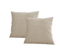 Lot de 2 coussins bifaces STOCKHOLM beige 60x60 BOBOCHIC 60x60 Beige