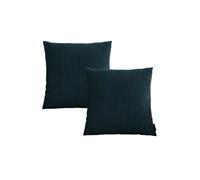 Lot de 2 coussins bifaces STOCKHOLM bleu 45x45 BOBOCHIC 45x45 Bleu