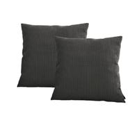 Lot de 2 coussins bifaces STOCKHOLM gris 60x60 BOBOCHIC 60x60 Gris