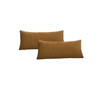Lot de 2 coussins bifaces STOCKHOLM jaune 30x70 BOBOCHIC 30x70 Jaune