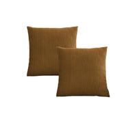 Lot de 2 coussins bifaces STOCKHOLM jaune 45x45 BOBOCHIC 45x45 Jaune