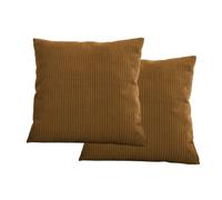 Lot de 2 coussins bifaces STOCKHOLM jaune 60x60 BOBOCHIC 60x60 Jaune