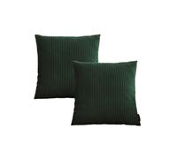 Lot de 2 coussins bifaces STOCKHOLM vert 45x45 BOBOCHIC 45x45 Vert