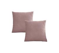 Lot de 2 coussins bifaces STOCKHOLM violet 45x45 BOBOCHIC 45x45 Violet