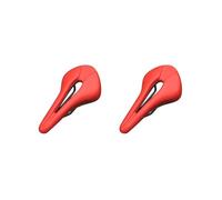 Lot de 2 coussins creux pour selle de vélo Enjoy The Ride en cuir PU Rouge 26,5 x 15 cm