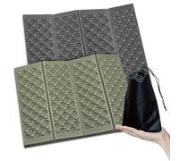 Lot de 2 coussins d'assise d'extérieur pliables en mousse ultra légers avec sac à cordon de serrage pour camping, pique-nique, randonnée, 39 cm x 29 cm