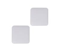 Lot de 2 coussins d'assise ROMEO, en feutre blanc