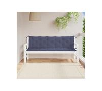 vidaXL Lot de 2 Coussins de Banc de Jardin, Coussin de Siège, Coussin de Meuble de Terrasse Patio Salon Extérieur Intérieur, Bleu Marine