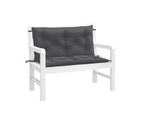 Lot de 2 Coussins de Banc de Jardin Oreillers Gris Clair Mélangé Tissu vidaXL