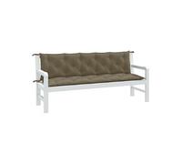 Lot de 2 Coussins de Banc de Jardin Oreillers Gris Clair Mélangé Tissu vidaXL