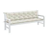 Lot de 2 Coussins de Banc de Jardin Oreillers Gris Clair Mélangé Tissu vidaXL