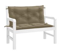 Lot de 2 Coussins de Banc de Jardin Oreillers Gris Clair Mélangé Tissu vidaXL