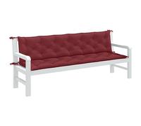 Lot de 2 Coussins de Banc de Jardin Oreillers Gris Clair Mélangé Tissu vidaXL