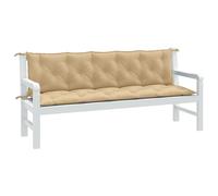 Lot de 2 Coussins de Banc de Jardin Oreillers Gris Clair Mélangé Tissu vidaXL