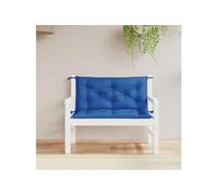 vidaXL Coussins pour banc de jardin Lot de 2 100x50x7 cm Tissu Oxford Bleu royal 361669