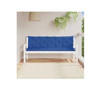 vidaXL Lot de 2 coussins de banc de jardin 361726 tissu Oxford imperméable 180x50x7 cm bleu