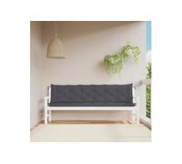 vidaXL Lot de 2 coussins de banc de jardin 361735 – Imperméable, Tissu Oxford Anthracite