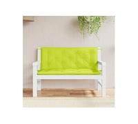 vidaXL Lot de 2 coussins de banc de jardin 361689 – extérieur imperméable, jeux de cordes, vert