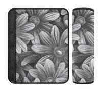 Lot de 2 coussins de ceinture de sécurité gris marguerite pour protéger votre cou et vos épaules pour camion forro para cinturon de seguridad