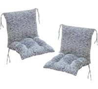 Lot de 2 Coussins de Chaise à Dossier Bas Coussins de Chaise 40 x 80 cm Coussins D'assise Chaises de Jardin à Dossier Bas Coussins D'assise Coussins de Chaise Coussin de Dossier