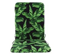 Lot de 2 coussins de chaise à dossier haut d'extérieur 111,8 x 55,9 cm avec éponge élastique, coussin pour chaise à bascule pour salle à manger, mobilier de terrasse - Vert oscillant Szq604 (D, 45 x