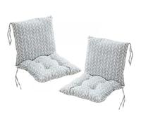 Lot de 2 Coussins de Chaise avec Dossier, Assise, Coussin d'assise et Coussin de Dossier,40x40x40 cm, extérieur et intérieur