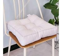 Lot de 2 coussins de chaise carrés épais de 10 cm en velours cristal, pour l'intérieur et l'extérieur : chaise de bureau, fauteuil à bascule, chaise de salle à manger, chaise de terrasse, chaise de ca